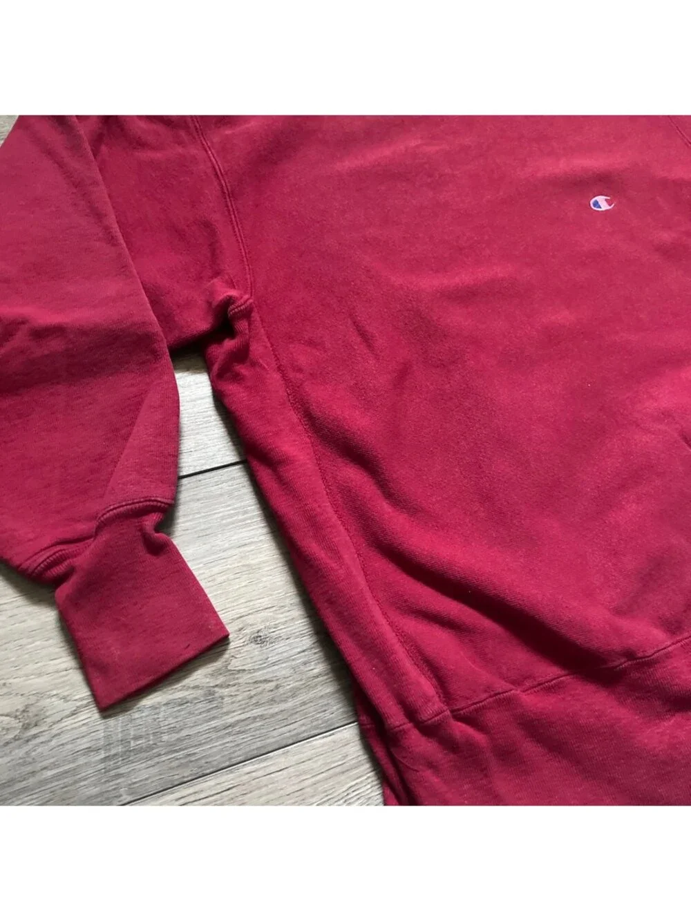 Vintage Champion Men's L Reverse Weave Crewneck Sweatshirt Red Made In USA